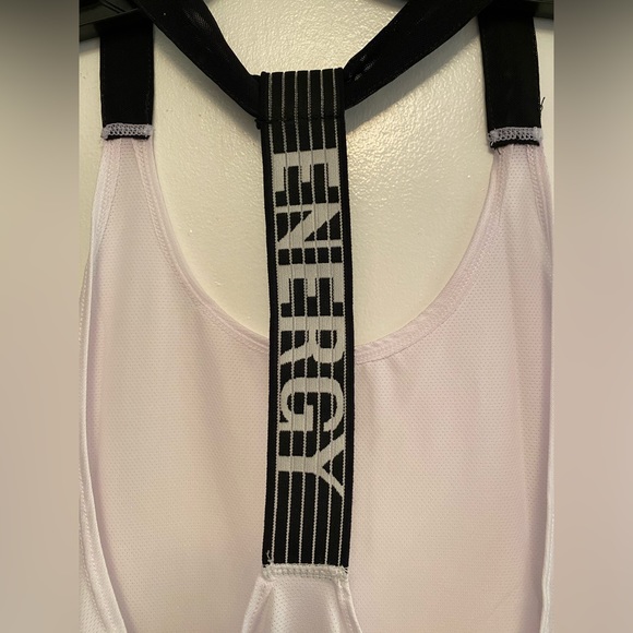 White  ENERGY workout Tank top NEW - Picture 3 of 7